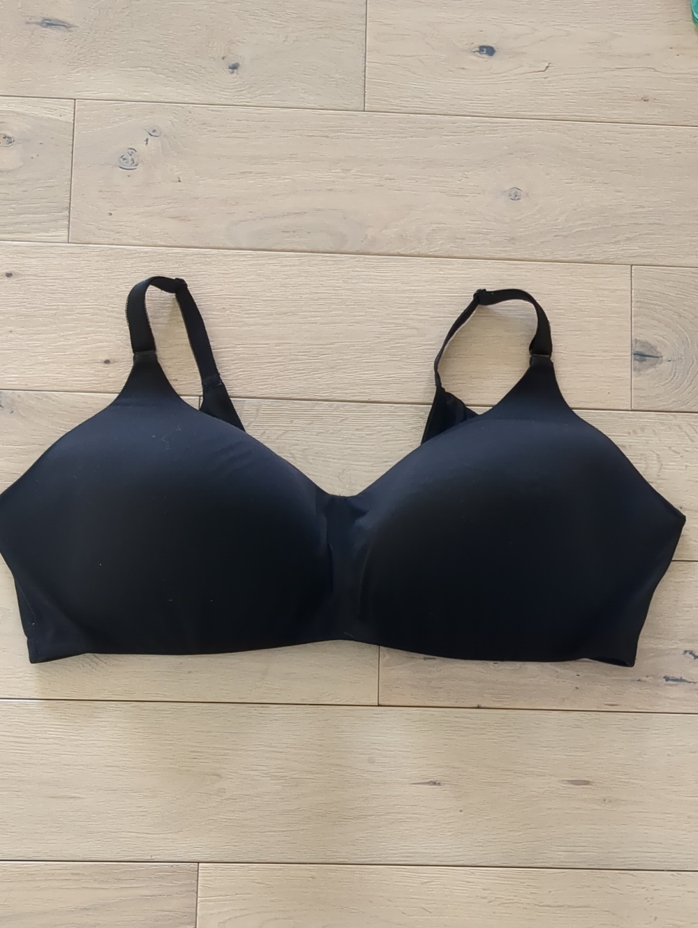 46DDD Torrid Curve 360 Back Smoothing Wire-Free Lightly Lined Everyday Black Bra